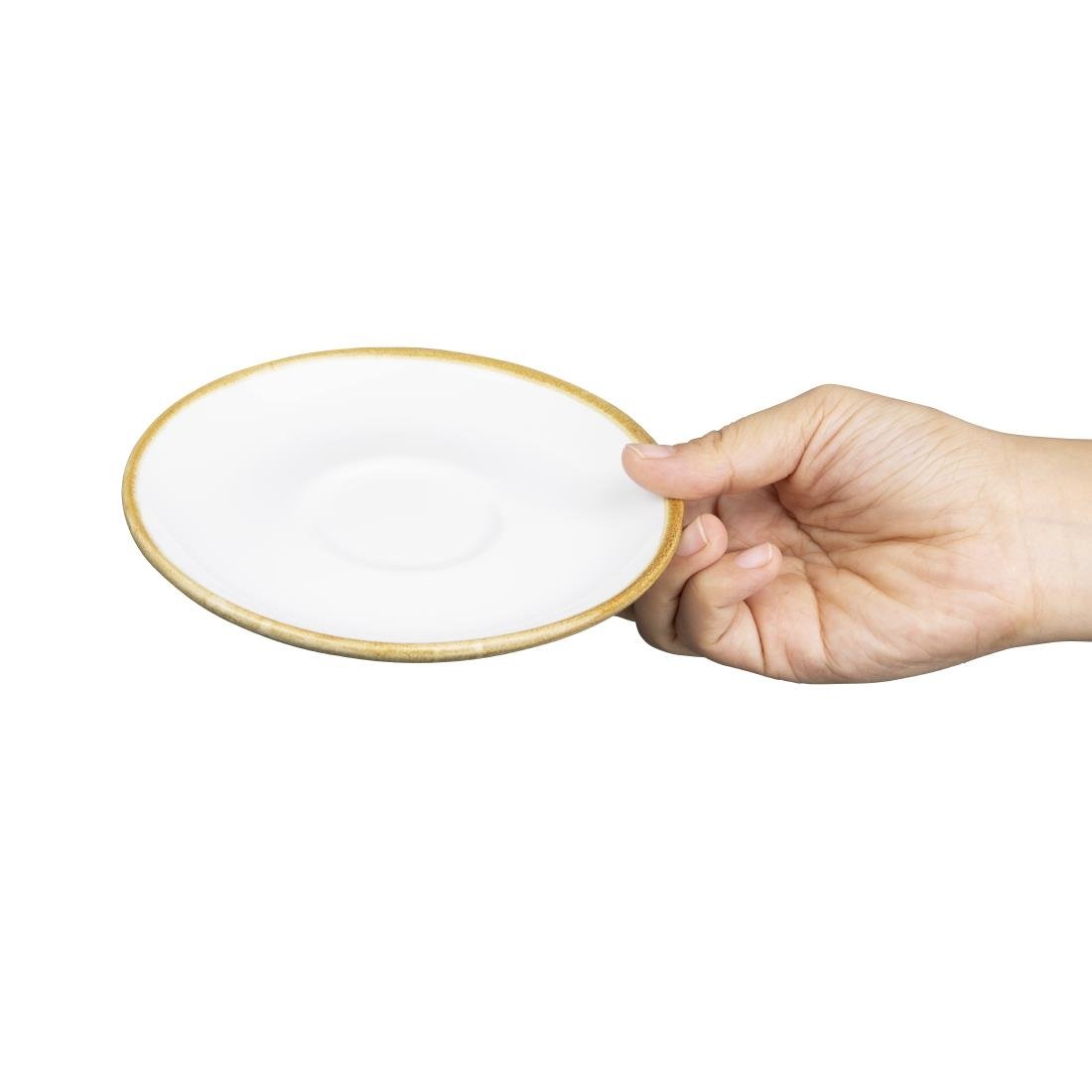 Olympia Kiln 230ml Cup Saucer Chalk 140mm (Pack of 6) - FB989