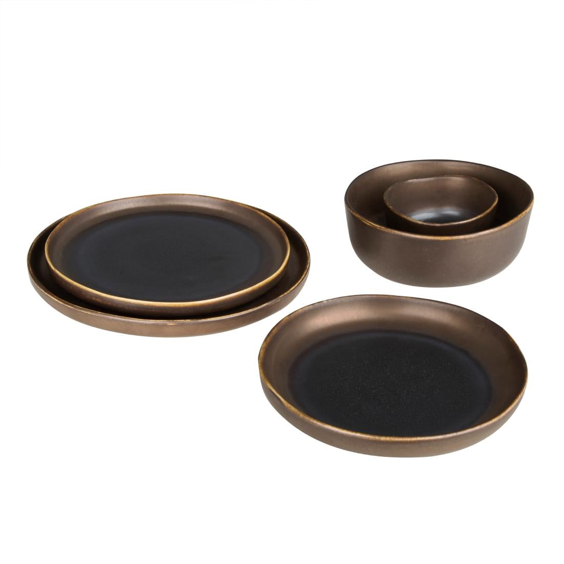 Olympia Ochre Flat Plates 260mm (6 Pack) - FC285