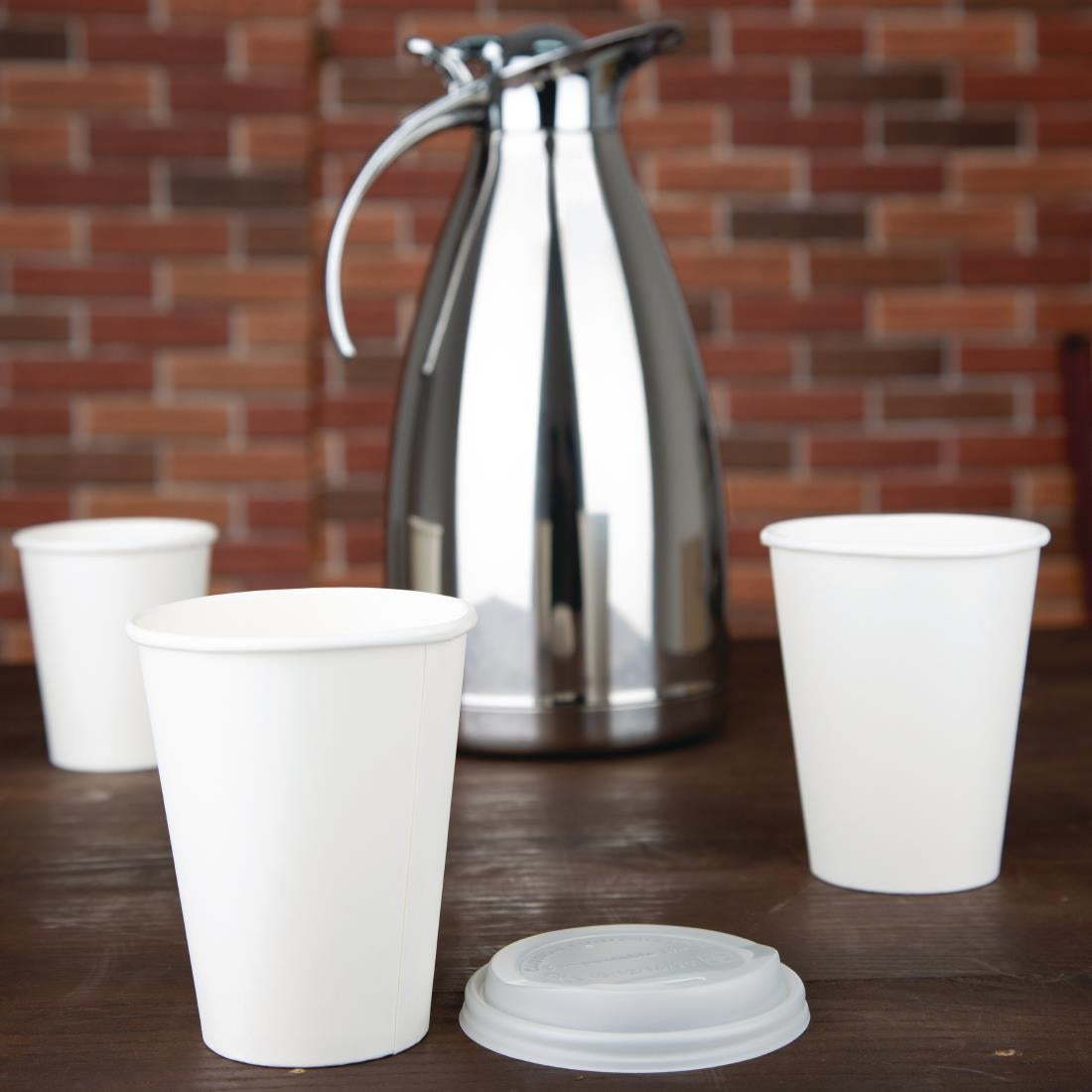 Fiesta Recyclable Paper Coffee Cups 340ml White (Pack of 1000) - FD400