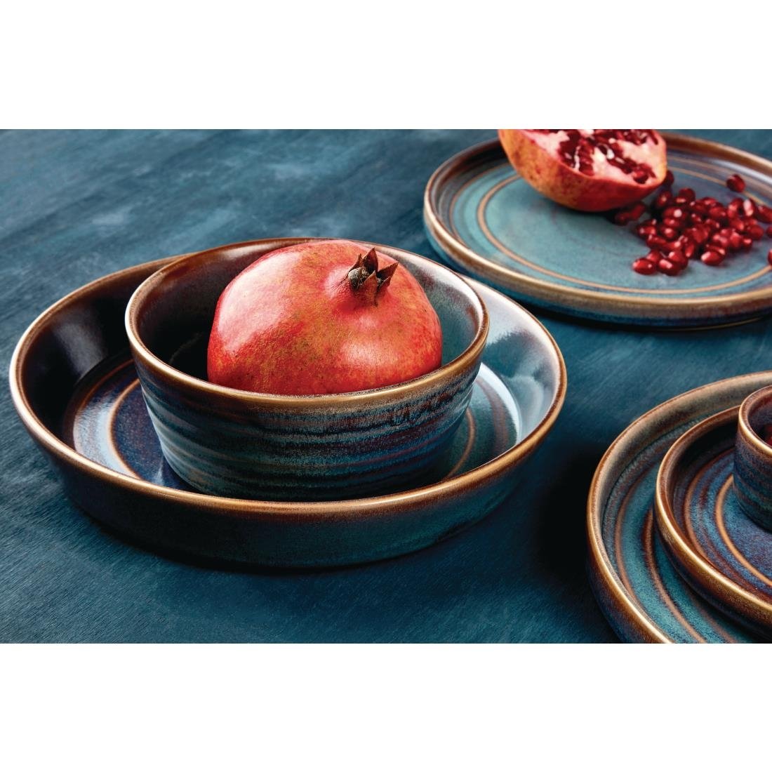 Olympia Cavolo Iridescent Flat Round Plate - 220mm (6 Pack) - FD915
