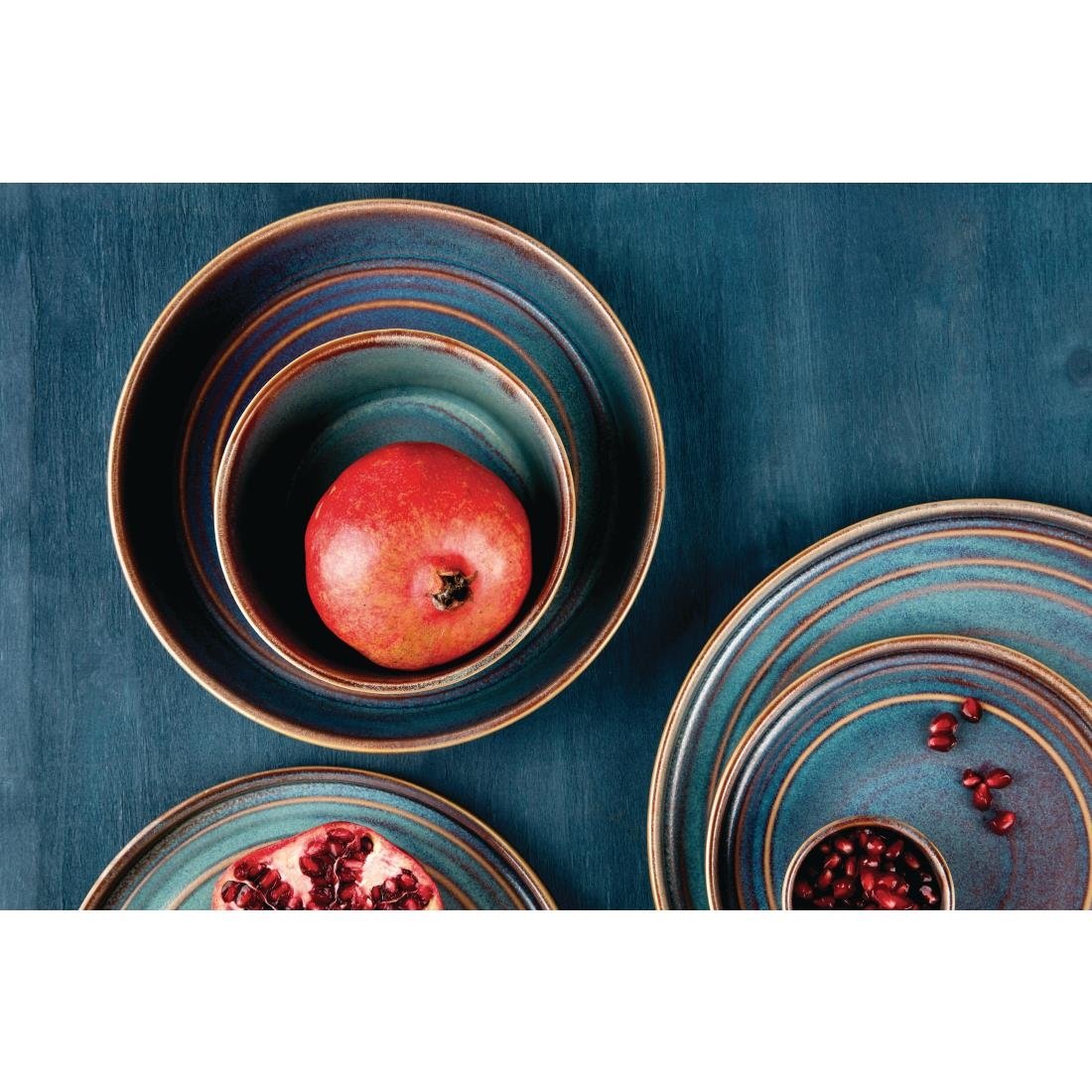Olympia Cavolo Iridescent Flat Round Plate - 180mm (6 Pack) - FD914