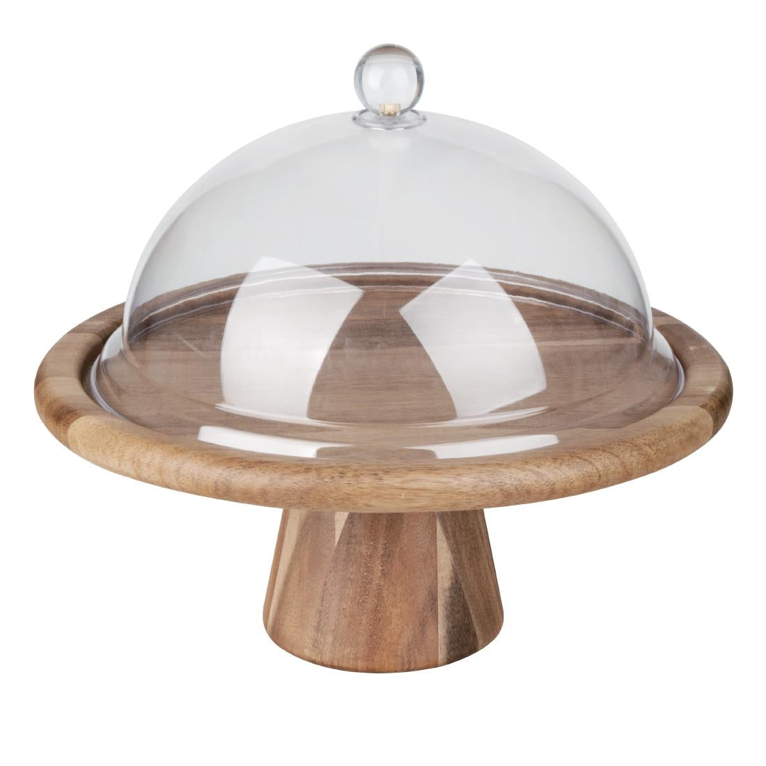 Olympia Acacia Cake Stand 305(Ø)x127(H)mm - FE150