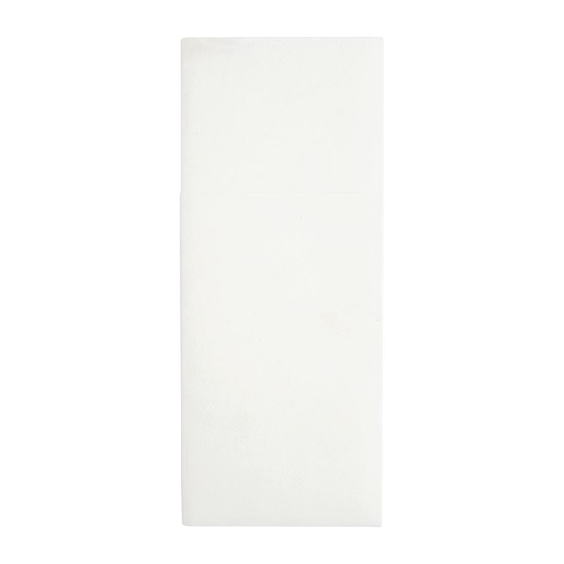 Fiesta Recyclable Premium Tablin Dinner Napkin White 480x400mm Airlaid Pocket Fold (Pack of 400) - FE277