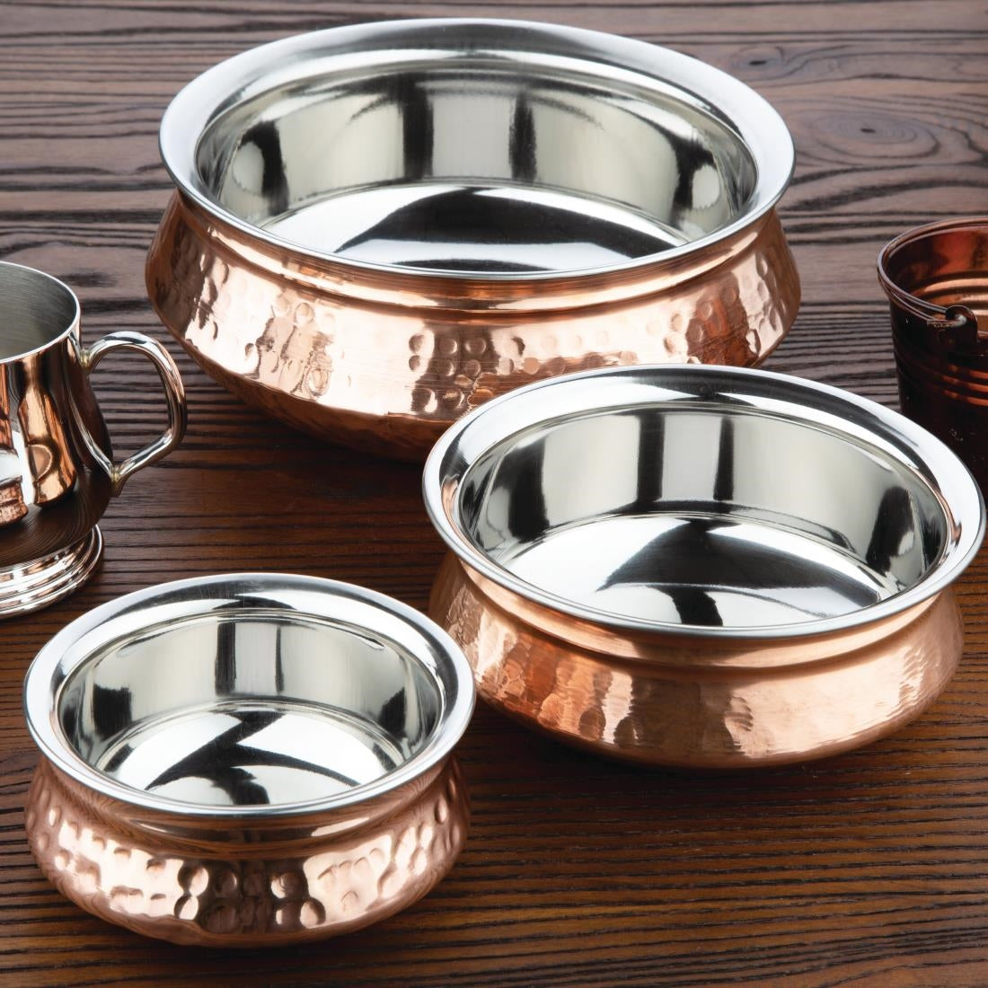Olympia Medium Handi Serving Dish Copper 150(Ø)mm - FE298