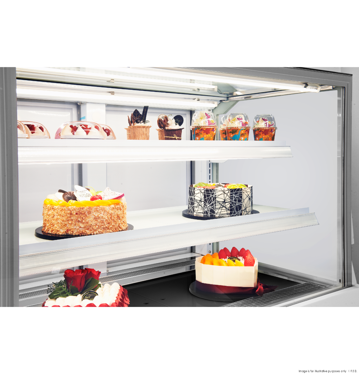 Bonvue Ice Cream Cake / Freezer Display - FICL-840V