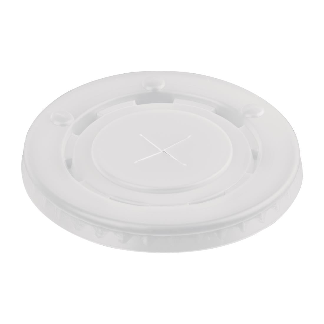 Fiesta Recyclable Polystyrene Lids for 16oz/20oz Cold Paper Cups 90mm (Pack of 1000) - FP784