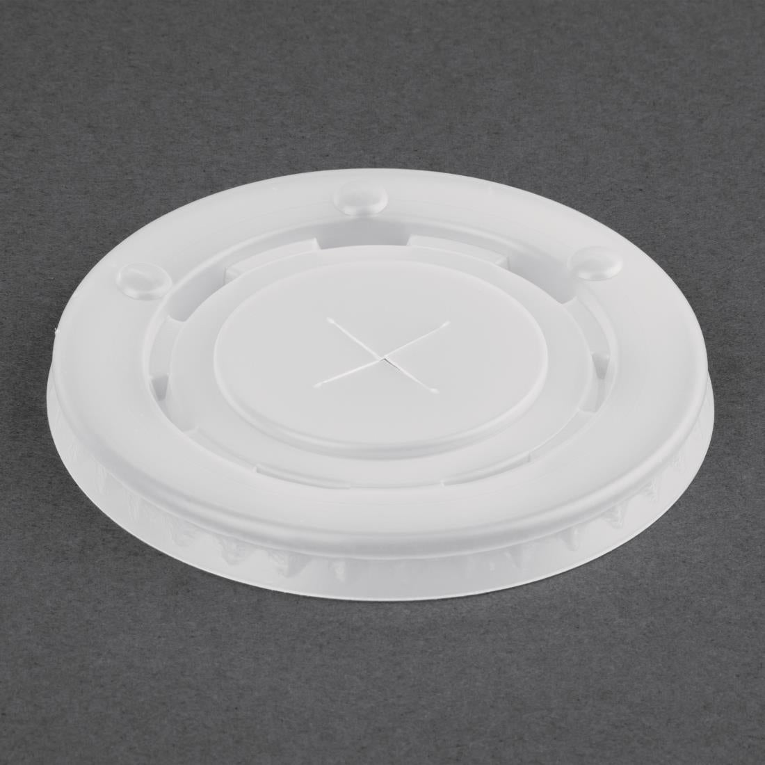 Fiesta Recyclable Polystyrene Lids for 16oz/20oz Cold Paper Cups 90mm (Pack of 1000) - FP784