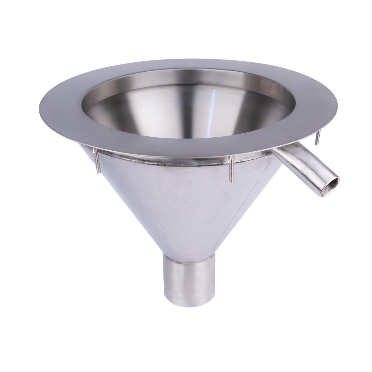3Monkeez Conical Flushing Rim Sink - 350 - 304 Grade S/S - FRSC-DI350-304