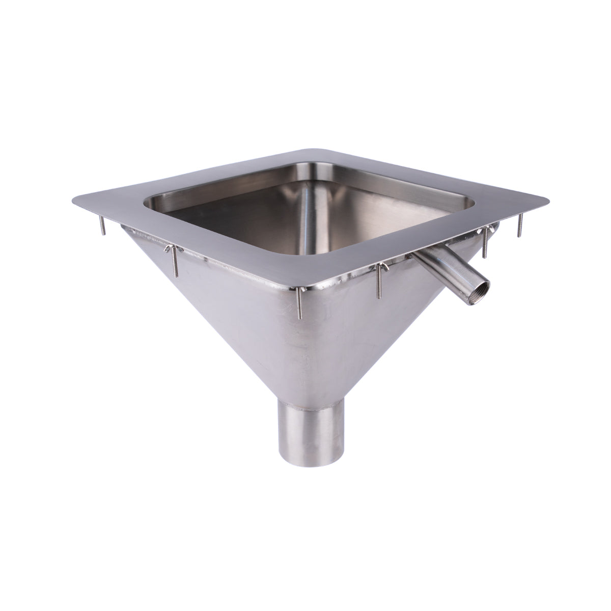 3Monkeez Square to Conical Flushing Rim Sink - 350 - 316 Grade S/S - FRSS-DI350-316