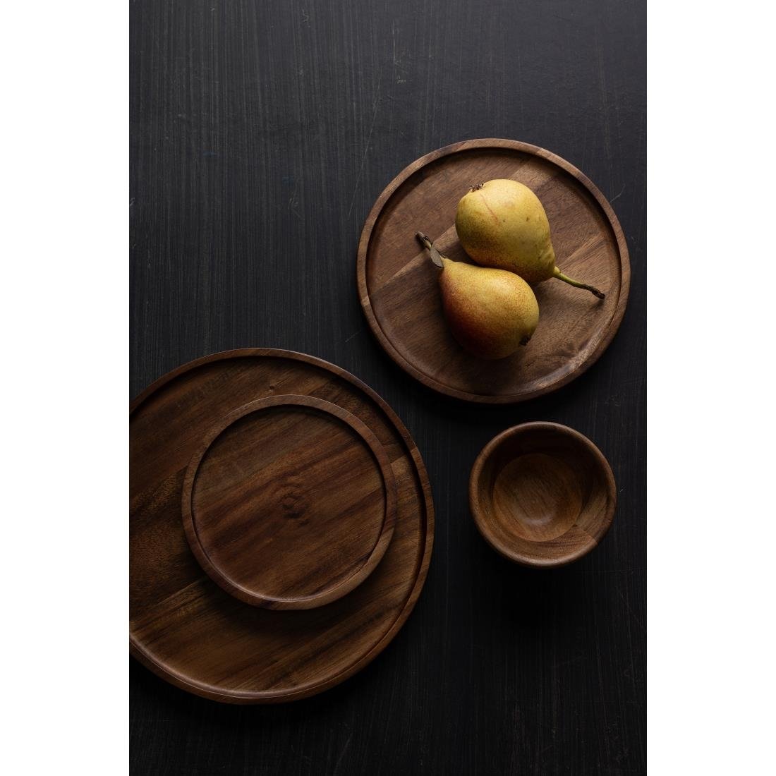 Olympia Acacia Round Plates 200(D)mm - FT611