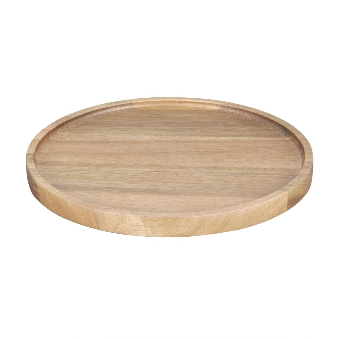 Olympia Acacia Round Plates 250(D)mm - FT612