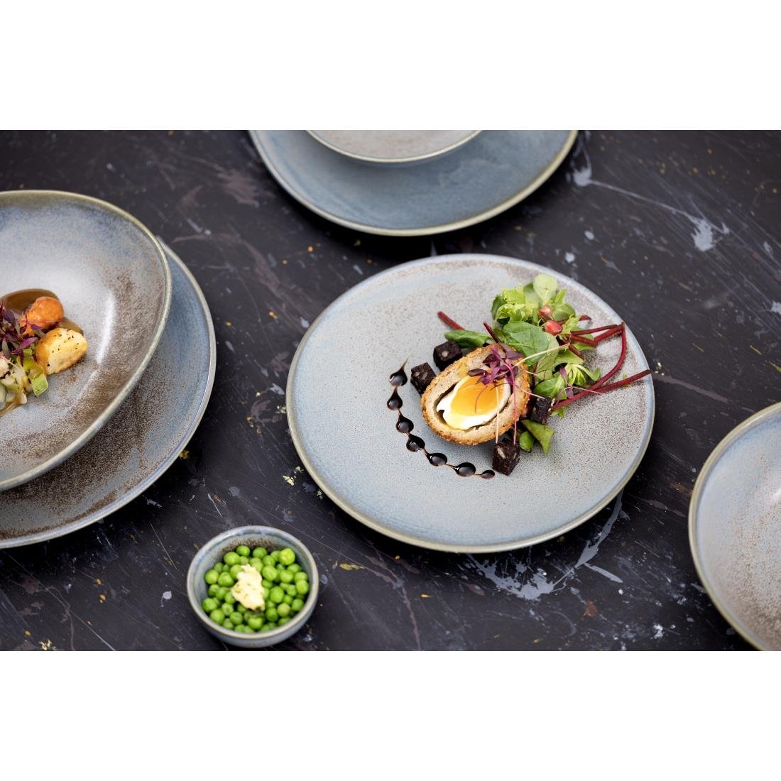 Olympia Ember Blue Coupe Plates 180mm (6 Pack) - FU172