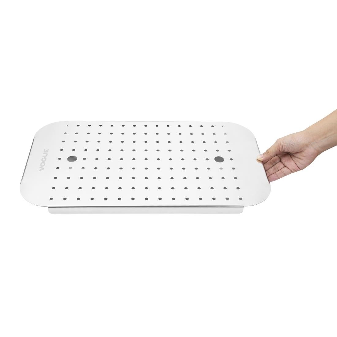Vogue St/St GN Drainer Tray for GN 1/1 - FU266