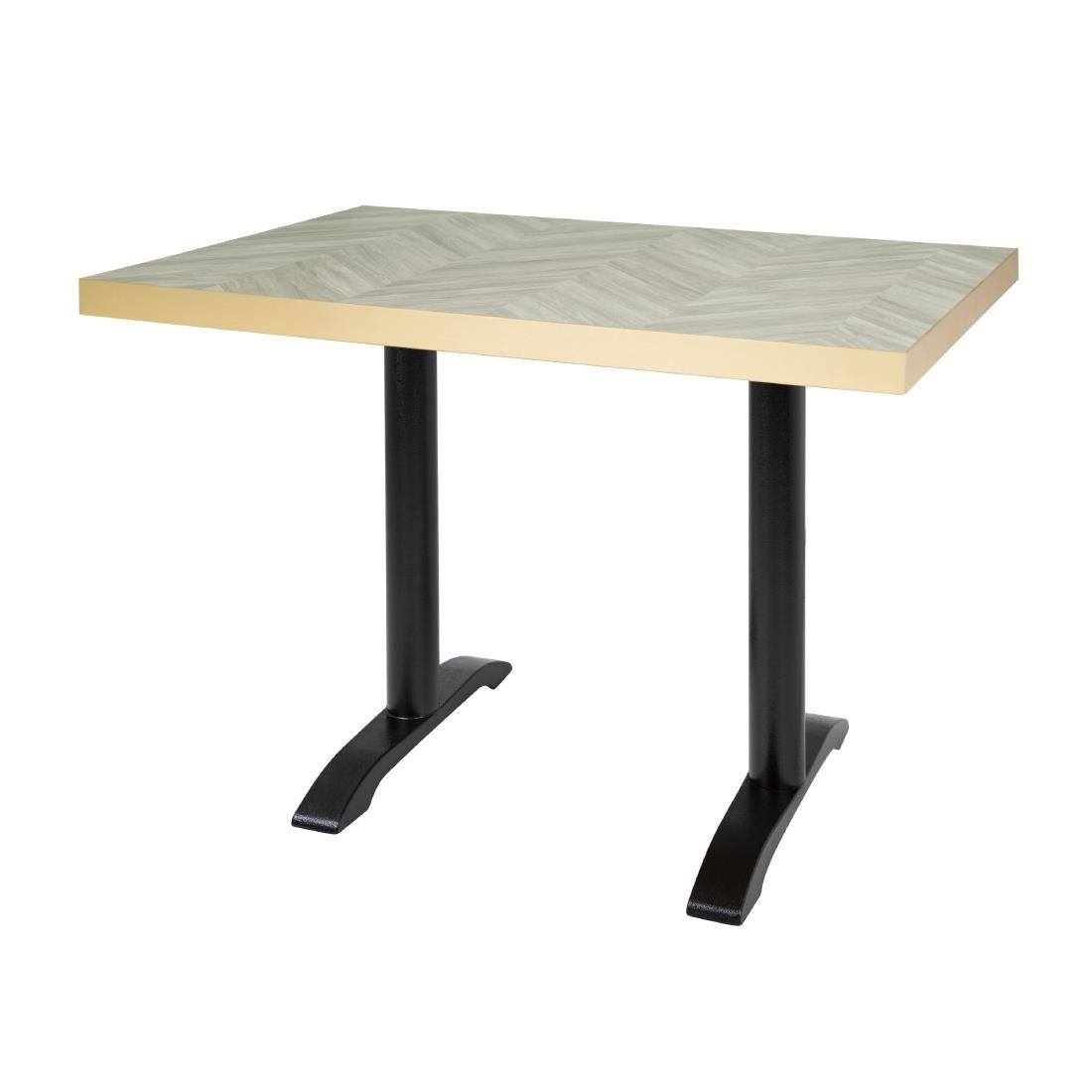 Bolero Rectangular Table Top Chevron Design 1100mm x 700mm - FU513