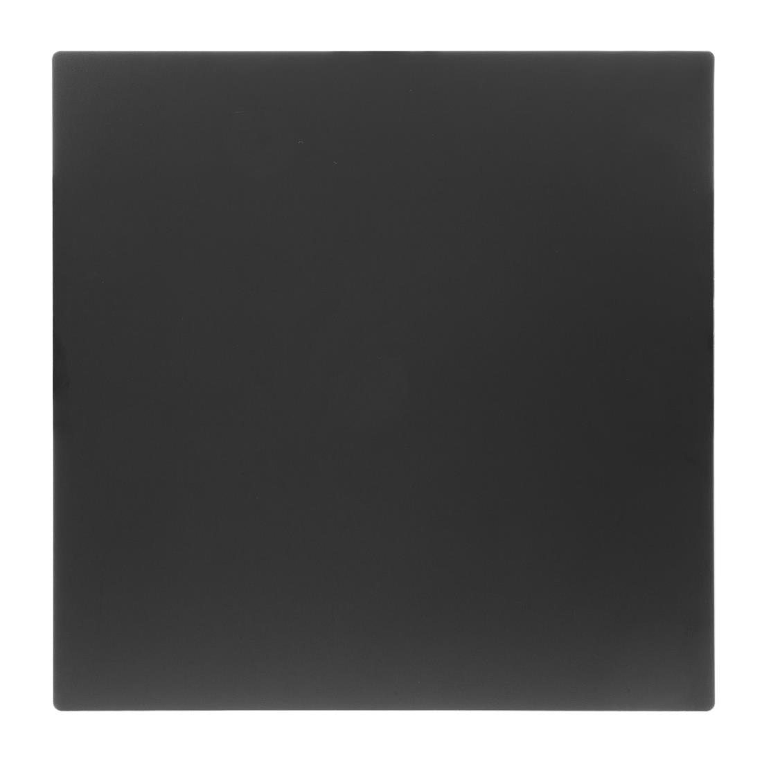 Bolero Matte Black Square Outdoor Table Top 700mm - FU530