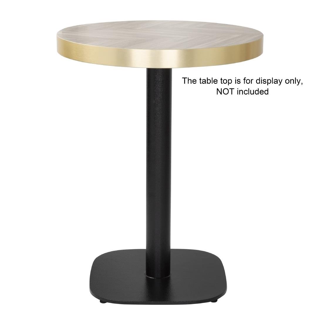 Bolero Black Cast Iron Table Base 720x420mm - FU546