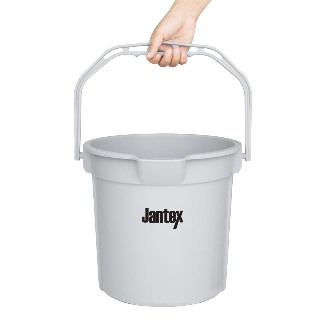 Jantex Grey Graduated Bucket with Pouring Lip 14ltr - FU589