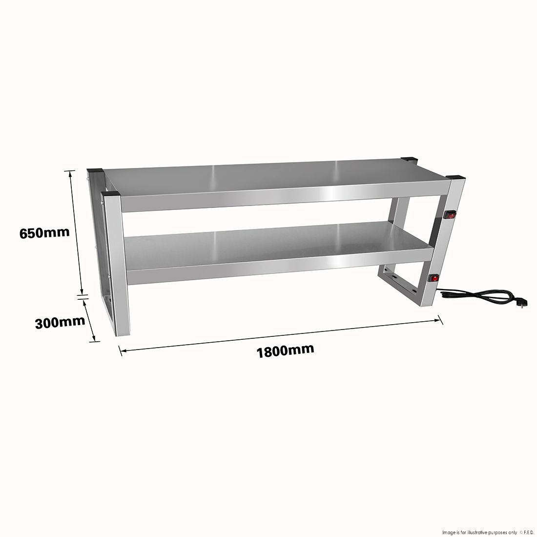 Benchstar Commercial Food Warmer with 10 Lamps - FW10L-182