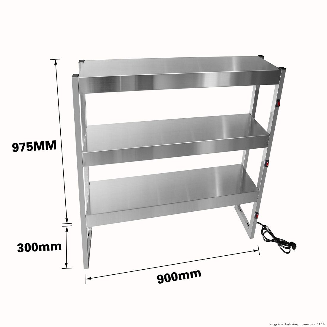 Benchstar Commercial Food Warmer with 6 Lamps - FW6L-093