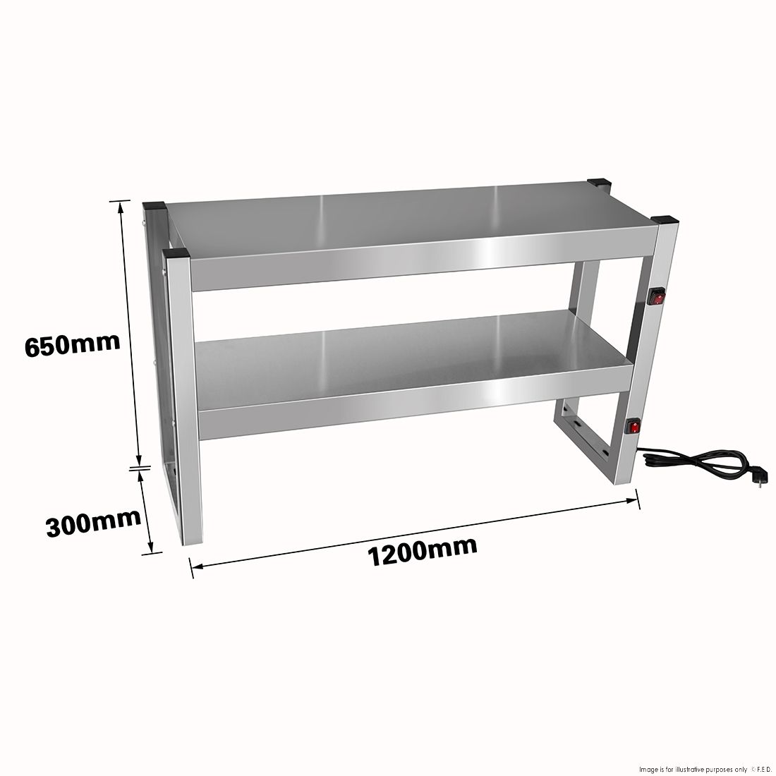 Benchstar Commercial Food Warmer with 6 Lamps - FW6L-122