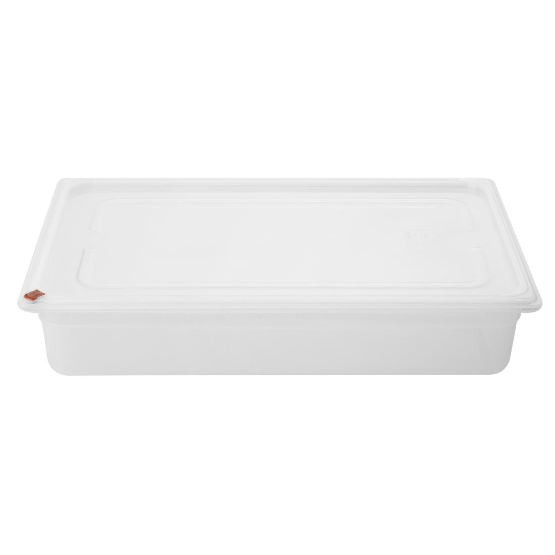 Hygiplas Click PP 1/1 GN Container with Lid & 7 Colour Clips 100mm 13Ltr (2 Pack) - FZ086