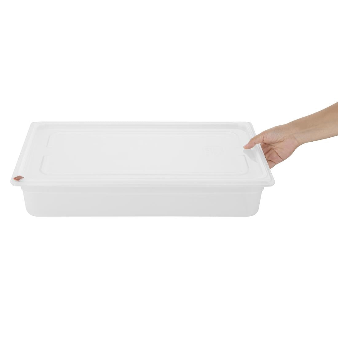 Hygiplas Click PP 1/1 GN Container with Lid & 7 Colour Clips 100mm 13Ltr (2 Pack) - FZ086