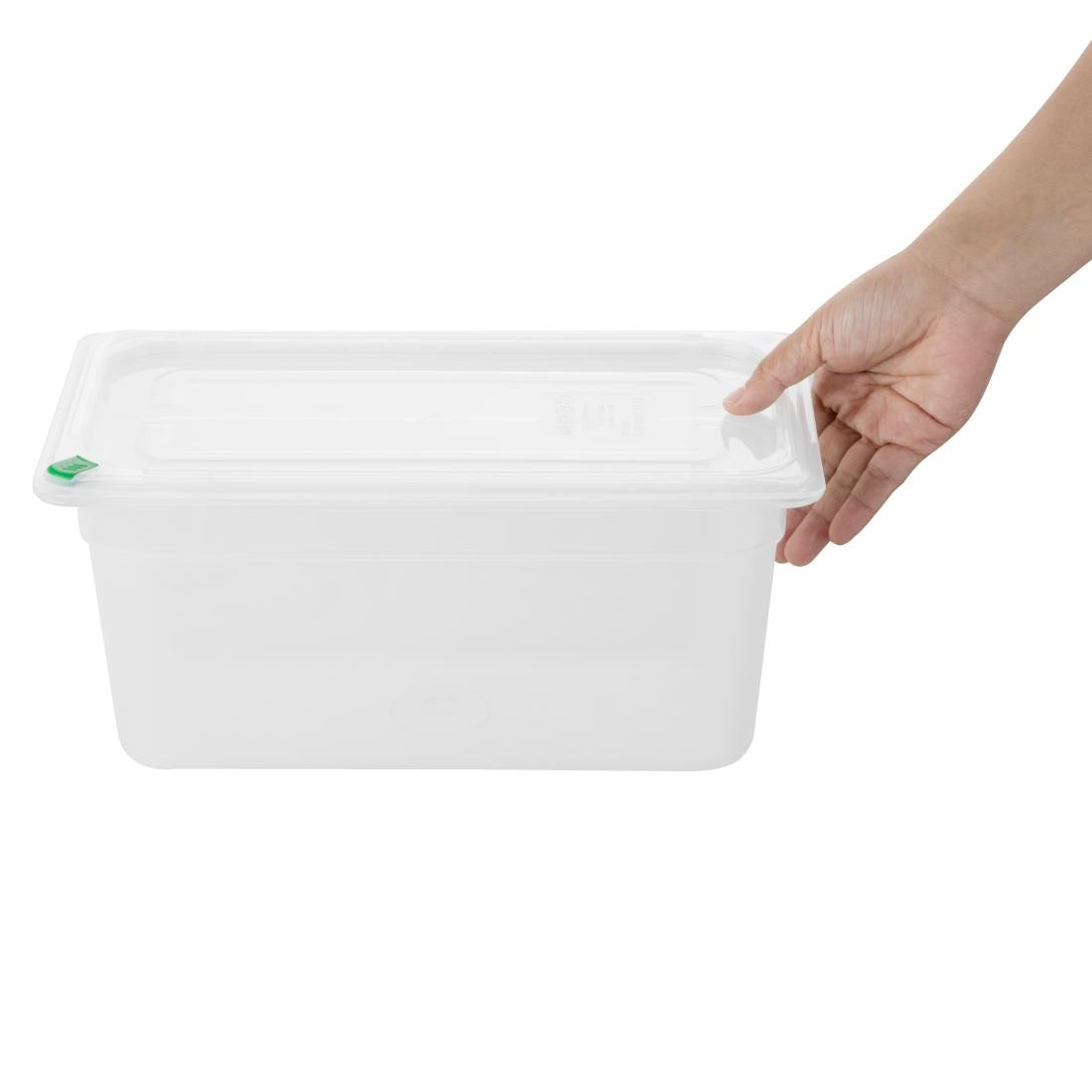 Hygiplas Click PP 1/3 GN Container with Lid & 7 Colour Clips 150mm 5.3Ltr (4 Pack) - FZ093