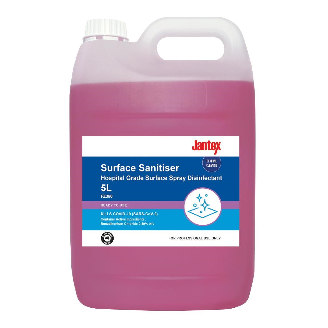 Jantex Hospital Grade Disinfectant Surface Spray - 5Ltrs - FZ366
