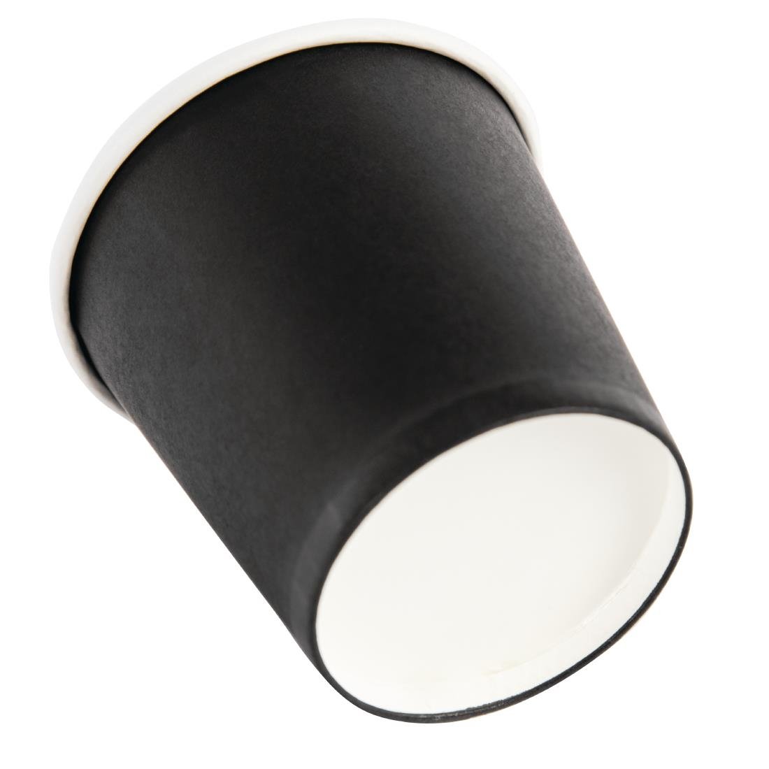 Fiesta Recyclable Espresso Takeaway Cups Black 114ml (Pack of 50) - GF019