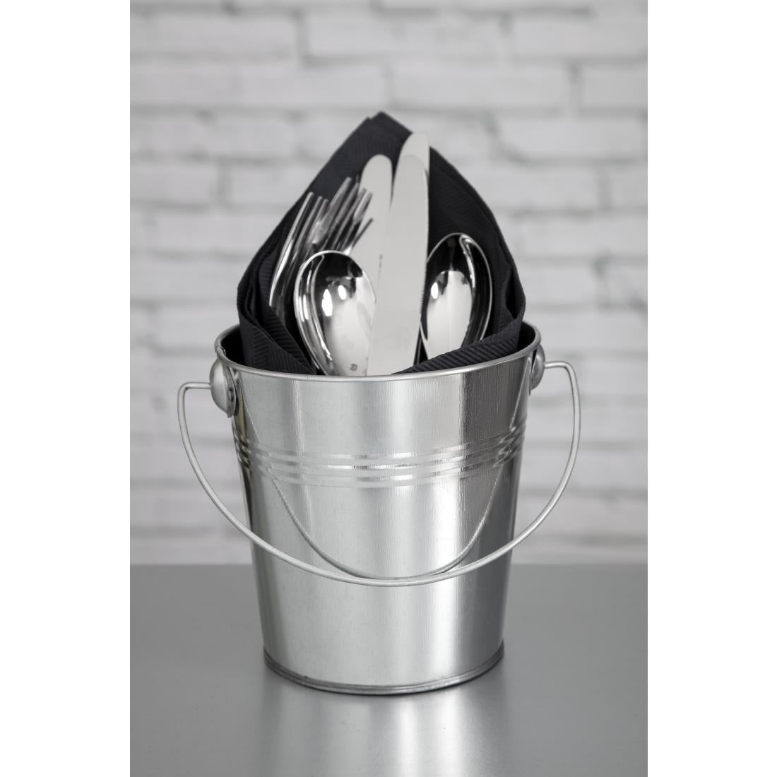 Olympia Round Galvanised Bucket 120x130mm - GF247