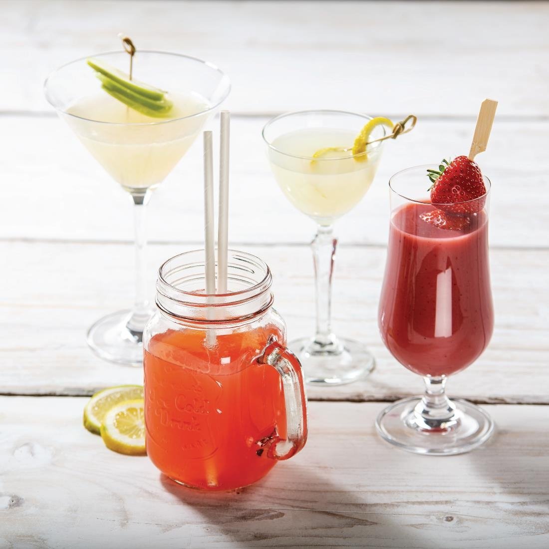 Olympia Crystal Hurricane Glasses 340ml (6 Pack) - GM578