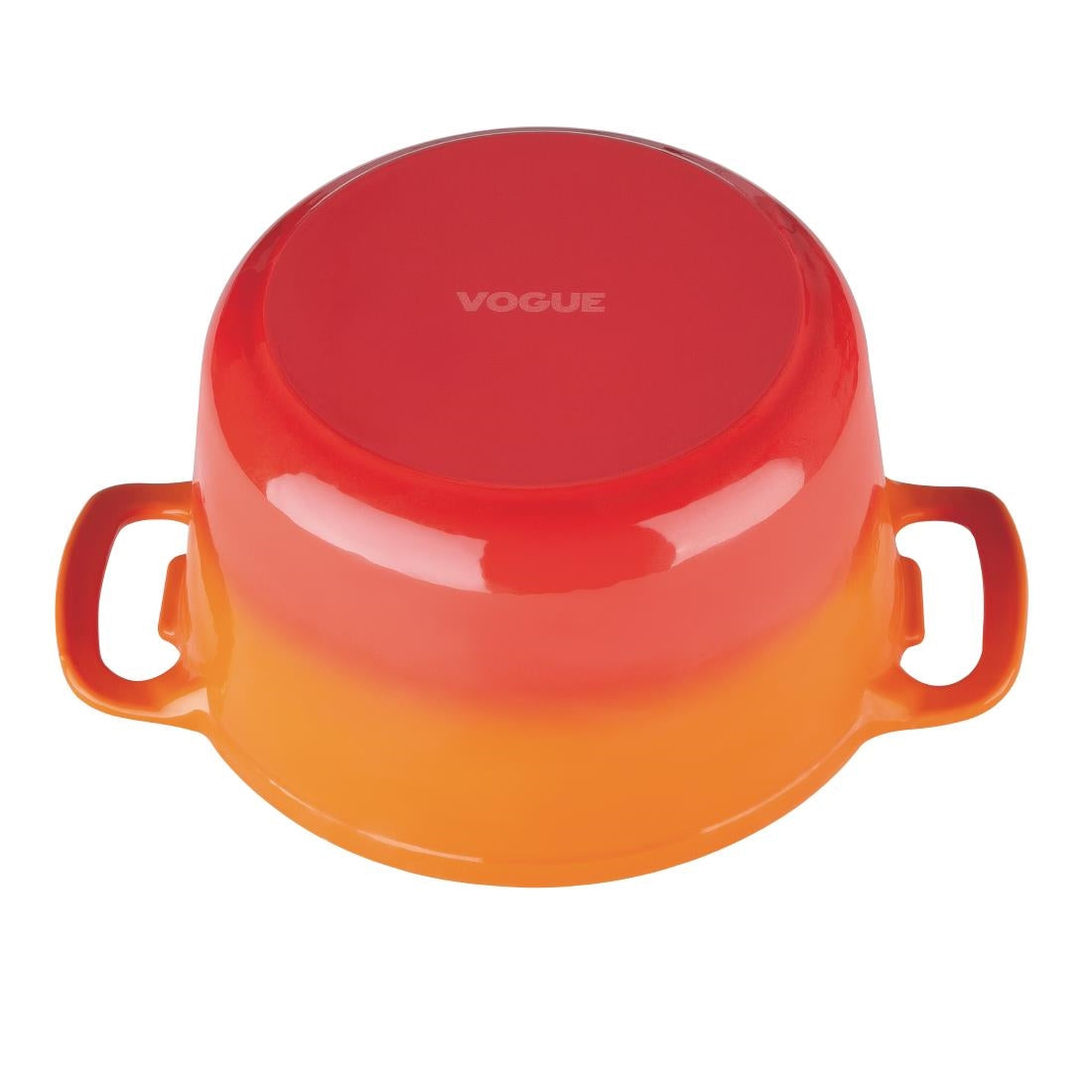 Vogue Orange Round Casserole Dish 4Ltr - GH303