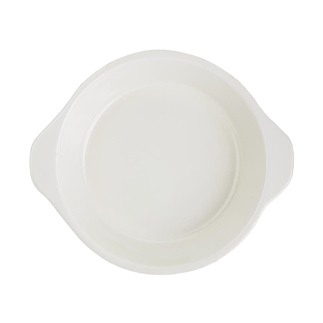 Vogue Orange Round Cast Iron Gratin Dish 400ml - GH316
