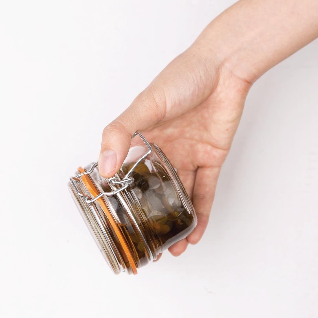 Vogue Clip Top Preserve Jars 125ml - GH327