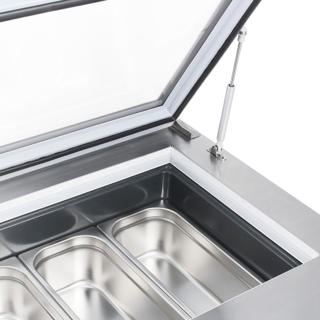 Polar G-Series Countertop Scoop Freezer - 4 x Napoli Pans - GK068-A