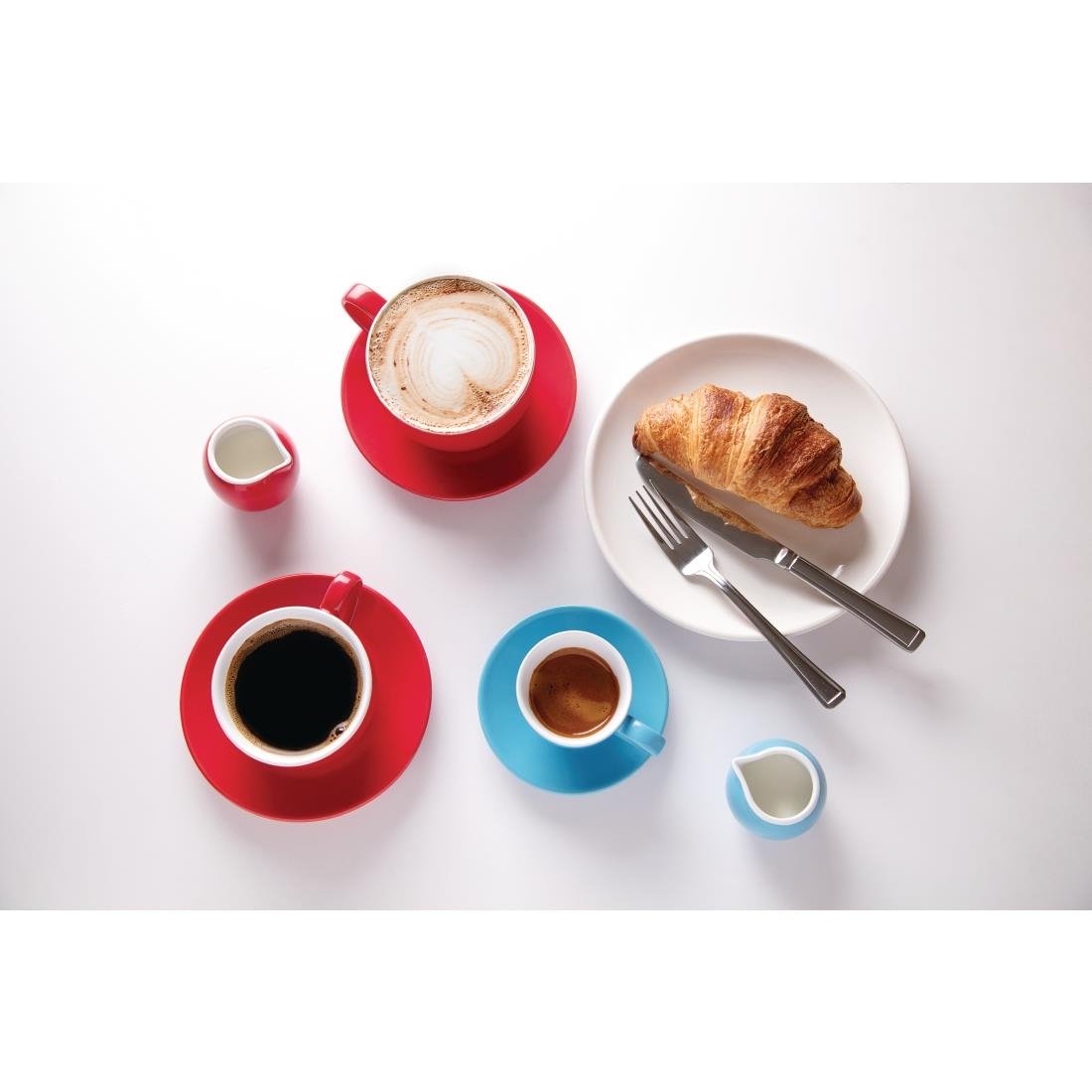 Olympia Cafe Milk Jug Blue - 70ml (Box 6) - HC401