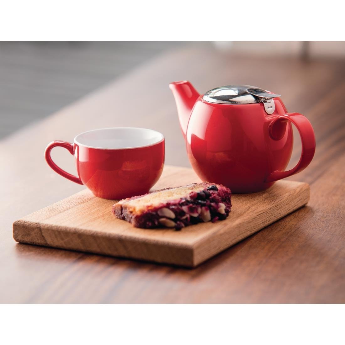 Olympia Cafe Teapot Red - 510ml (1 Pack) - GM594