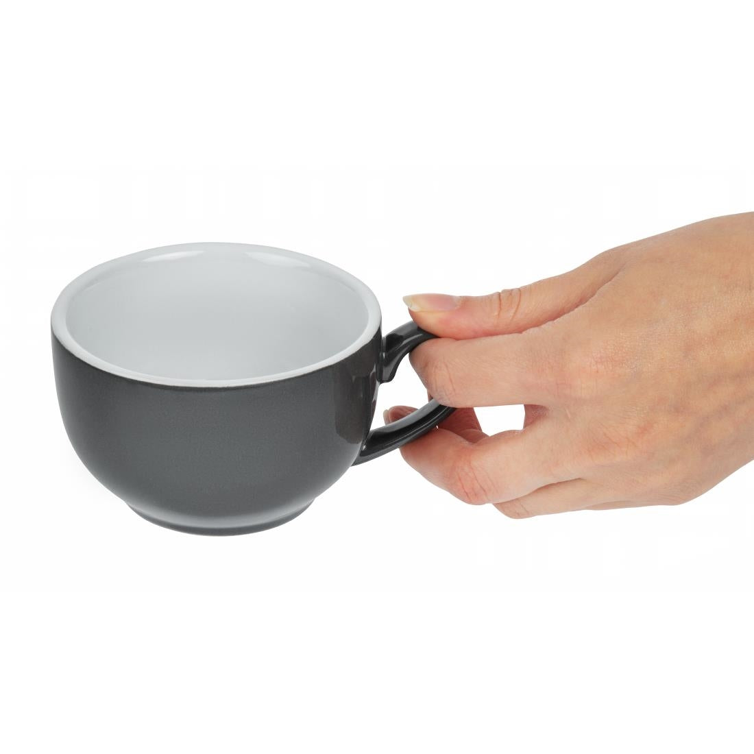 Olympia Cafe Coffee Cup Charcoal - 230ml (Box 12) - GK075