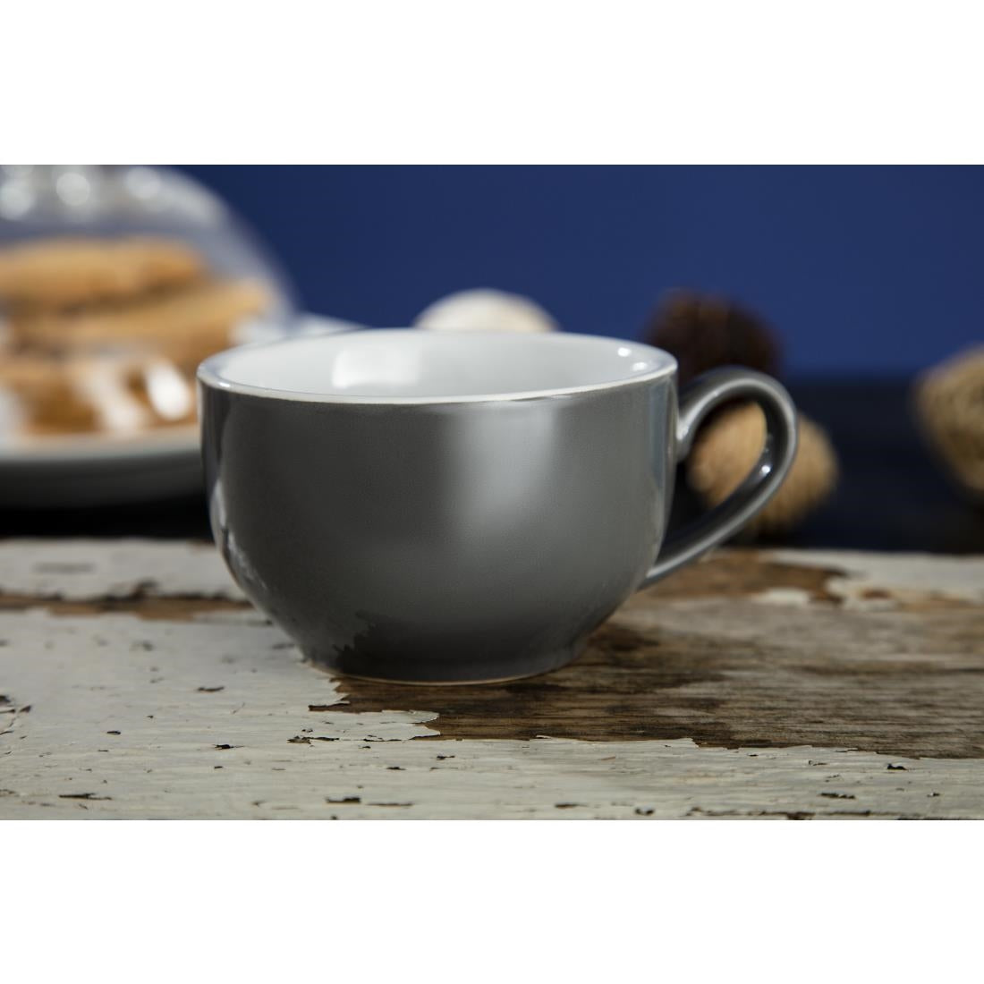 Olympia Cafe Coffee Cup Charcoal - 230ml (Box 12) - GK075