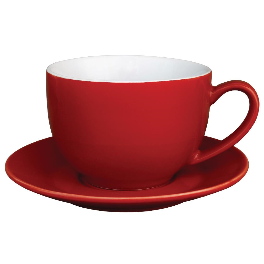 Olympia Cafe Cappuccino Cup Red - 340ml (Box 12) - GK076