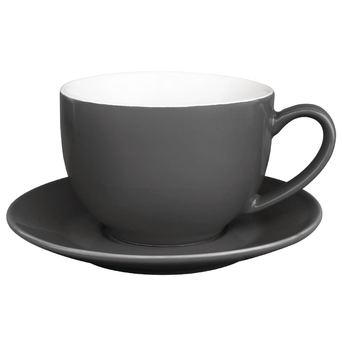 Olympia Cafe Cappuccino Cup Charcoal - 340ml (Box 12) - GK078