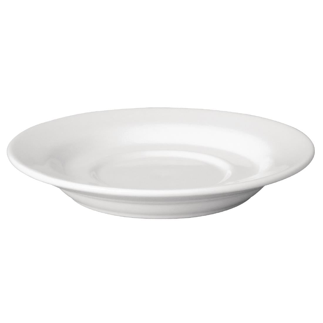 Olympia Cafe Saucer White (Fits CB468 and CE537 Pack) - 158mm (12 Pack) - GL048