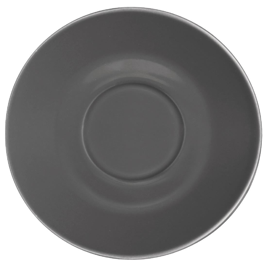 Olympia Cafe Saucer Charcoal (Fits GK075 & GK078) - 158mm (Box 12) - GL049
