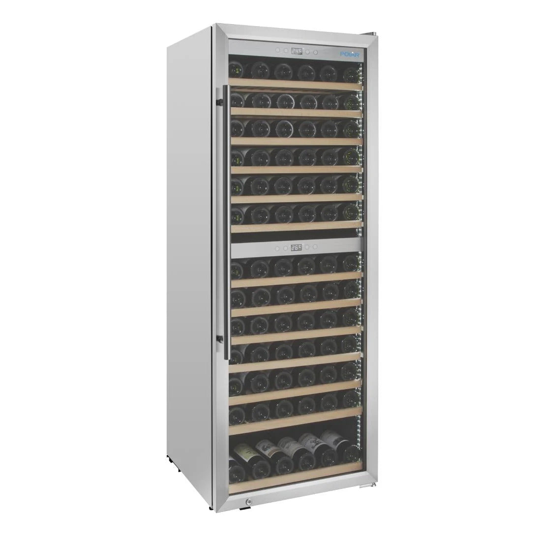 Polar G-Series Dual Zone Wine Fridge Stainless Steel - 126 Bottle - GM628-A