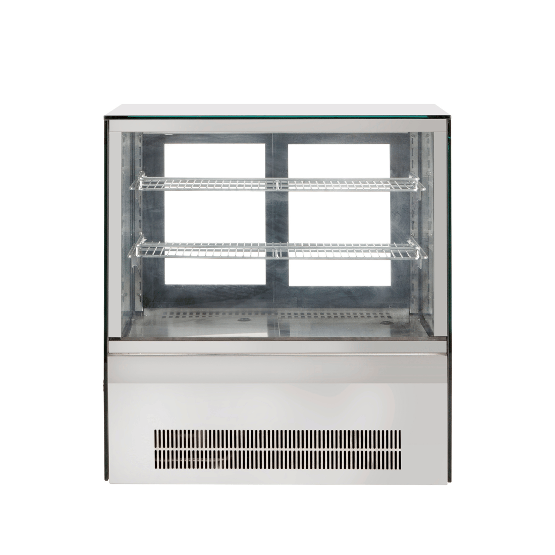 CLEARANCE - Bonvue counter top square glass cold food display - GN-660RT-SA6-Jan