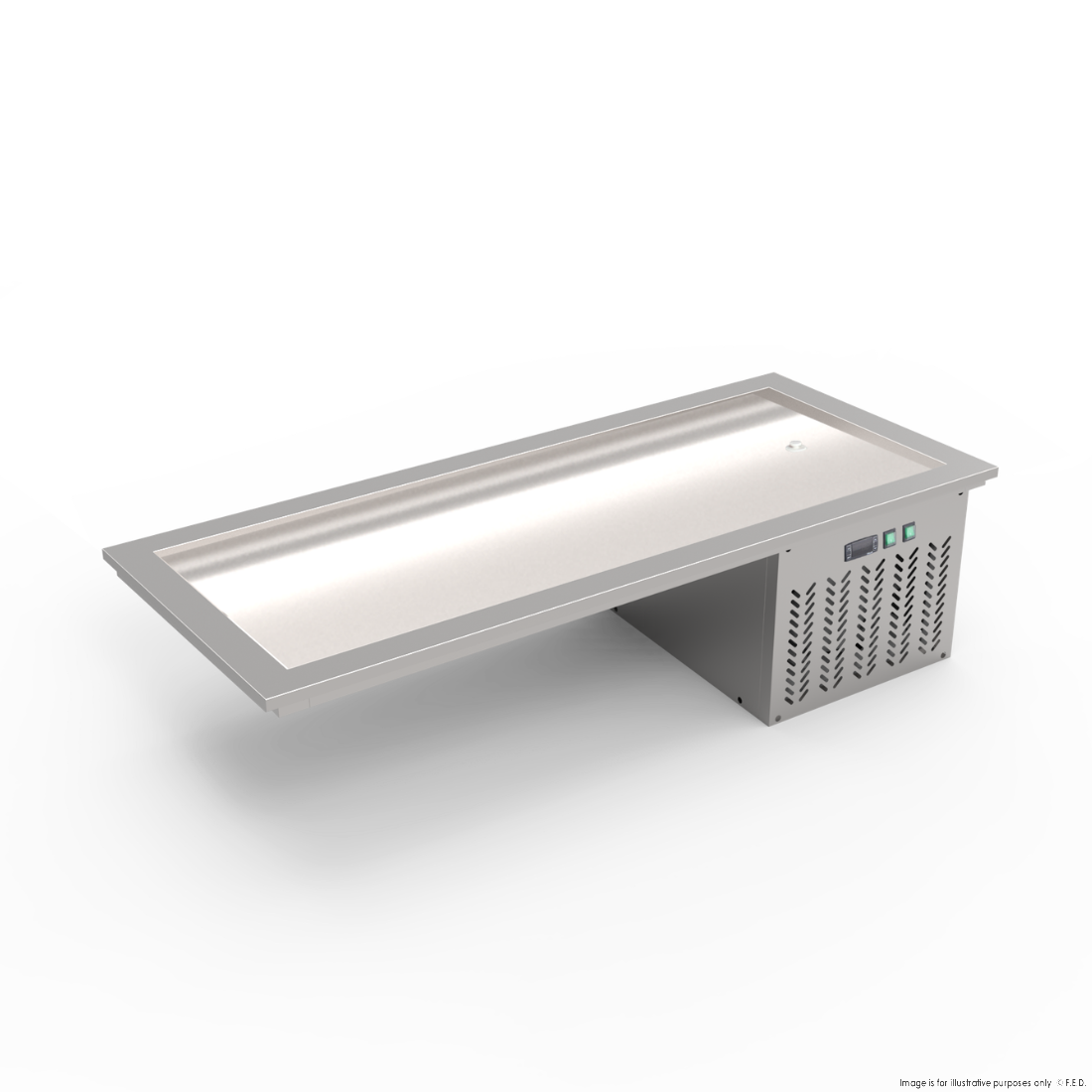 Thermaster 4xGN 1/1 Capacity Static Cold Bain Marie Trays - GN4-FA