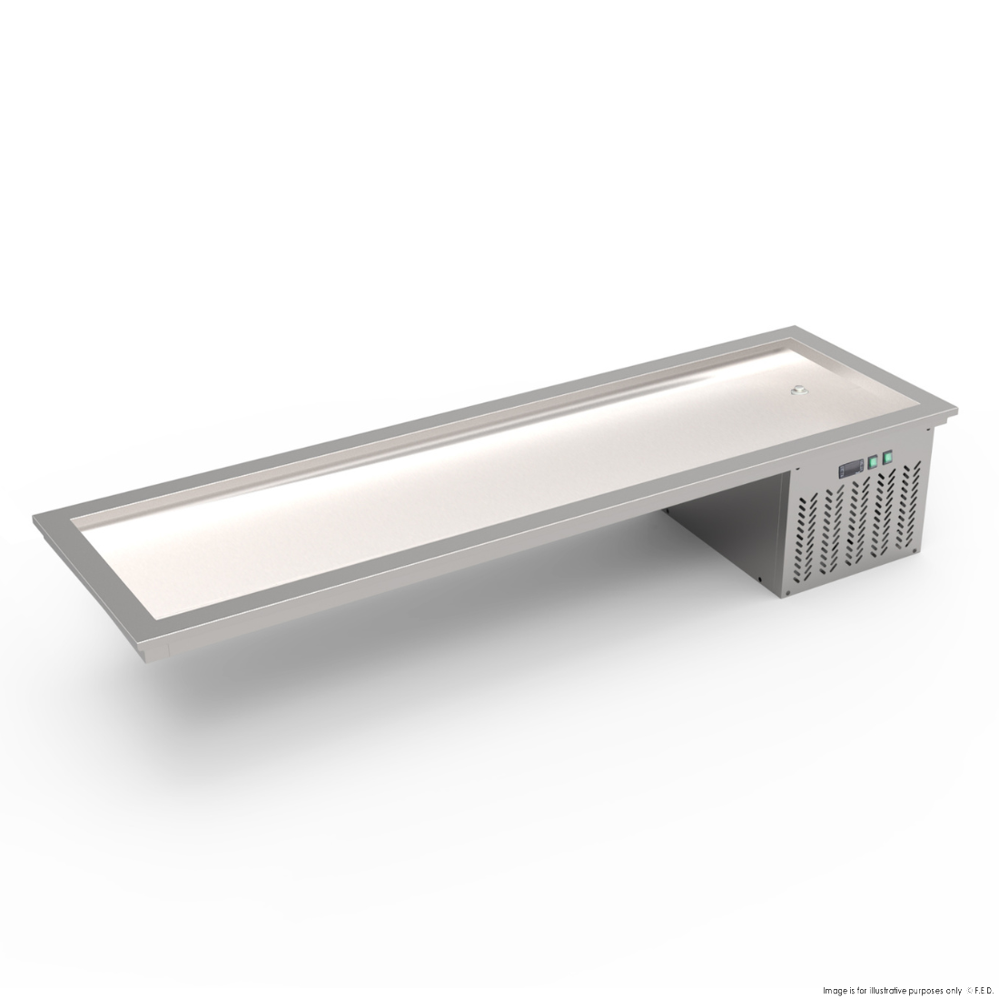 Thermaster 6xGN 1/1 Capacity Static Cold Bain Marie Trays - GN6-FA
