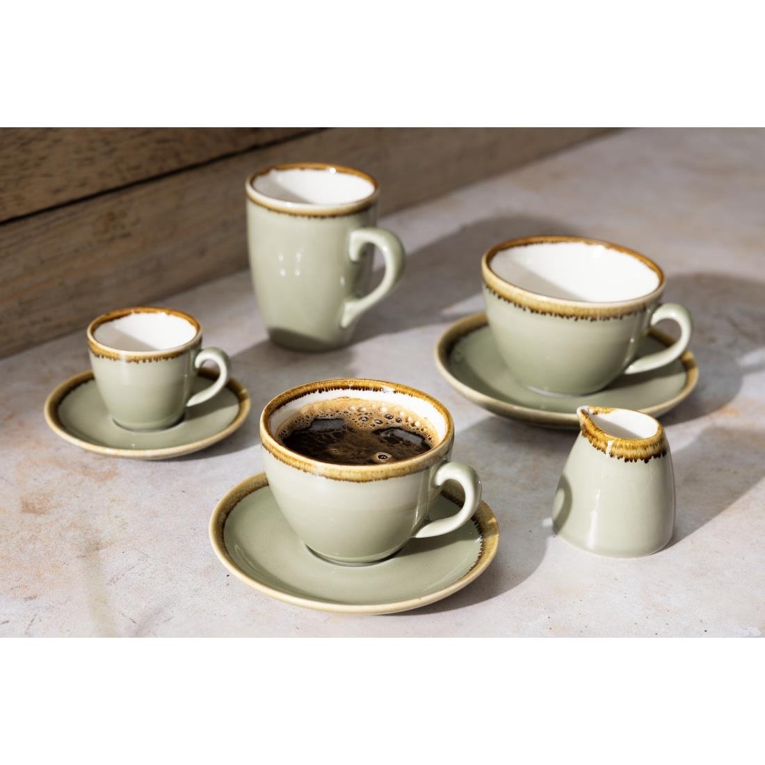 Olympia Kiln Cappuccino Saucer Moss 160mm - GP481