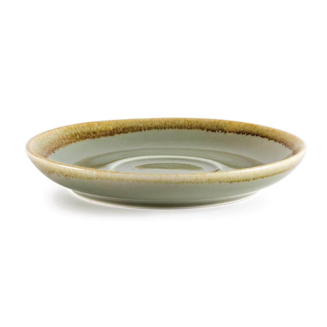 Olympia Kiln Cappuccino Saucer Moss 160mm - GP481
