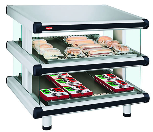 Hatco GR2SDS Slanted Heated Dual Shelf Display Warmer - Designer Series